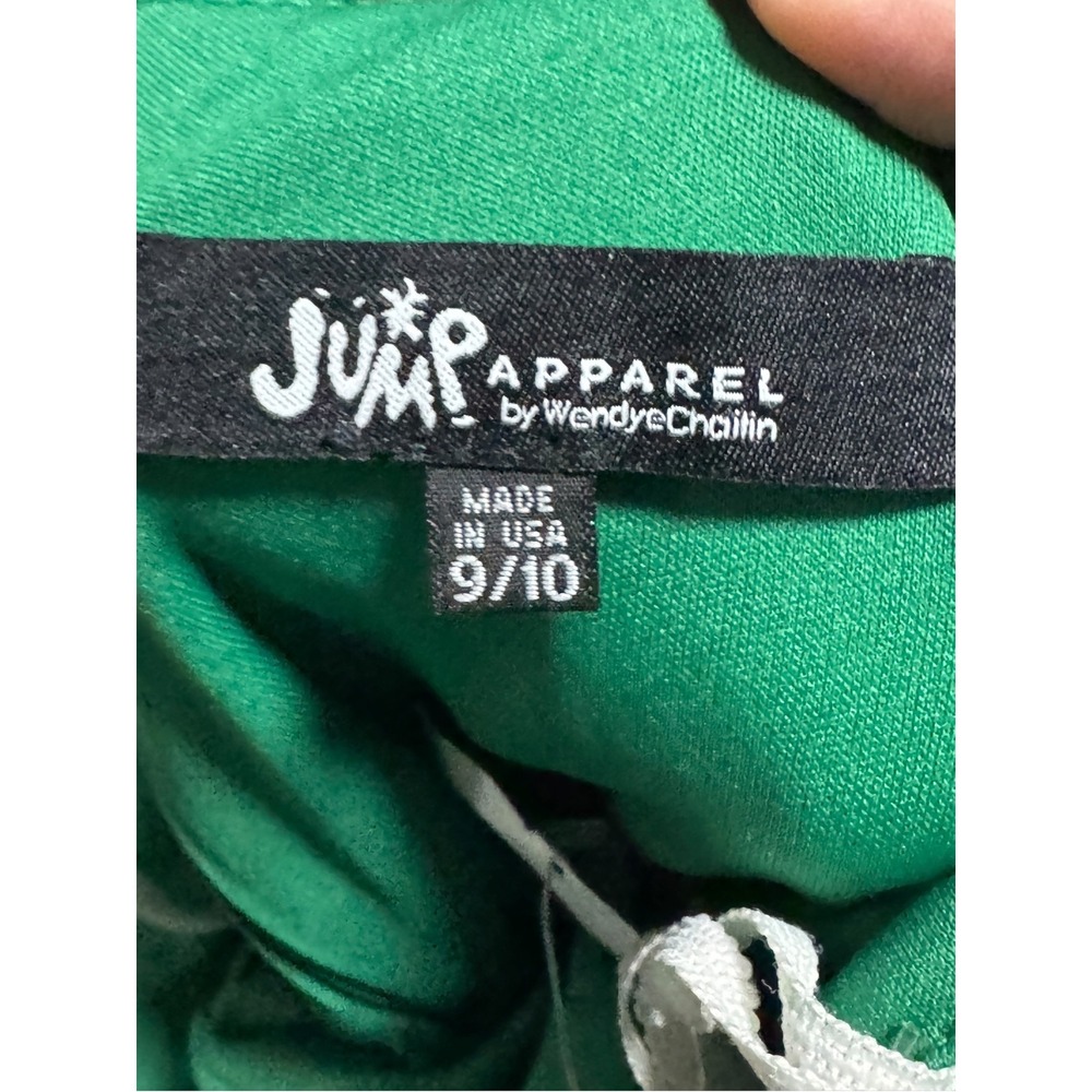 Jump Apparel NWT Emerald Green Sequin Bubble Hem homecoming Dress Sz 9/10 Y2K - Picture 5 of 6